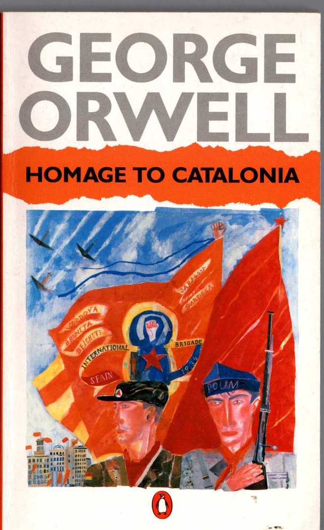 George Orwell  HOMAGE TO CATALONIA front book cover image
