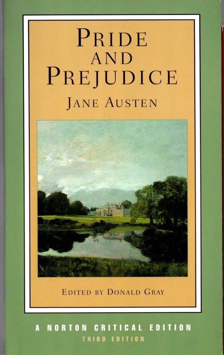 (Donald Gray edits) PRIDE AND PREJUDICE front book cover image