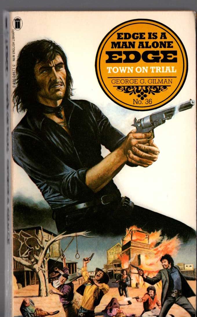George G. Gilman  EDGE 36: TOWN ON TRIAL front book cover image