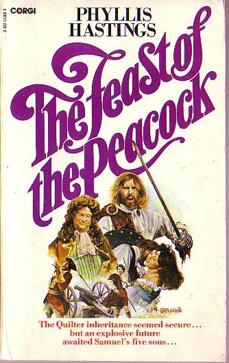 Phyllis Hastings  THE FEAST OF THE PEACOCK front book cover image