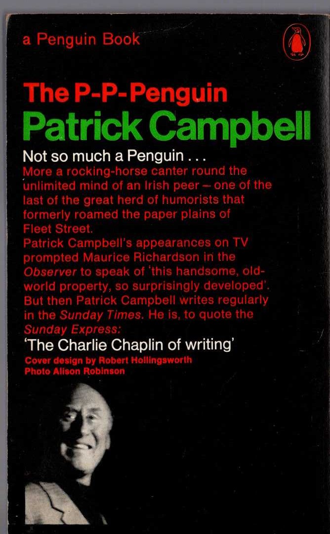 Kaye Webbs (selects) THE P-P-PENGUIN PATRICK CAMPBELL magnified rear book cover image