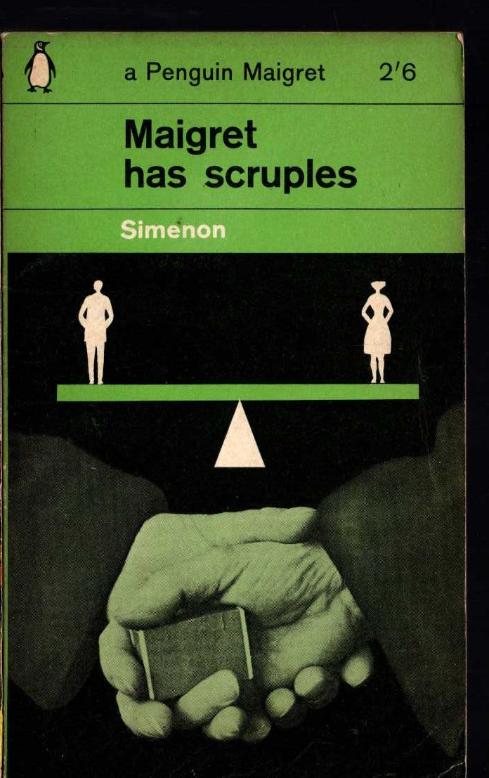 Georges Simenon  MAIGRET HAS SCRUPLES front book cover image