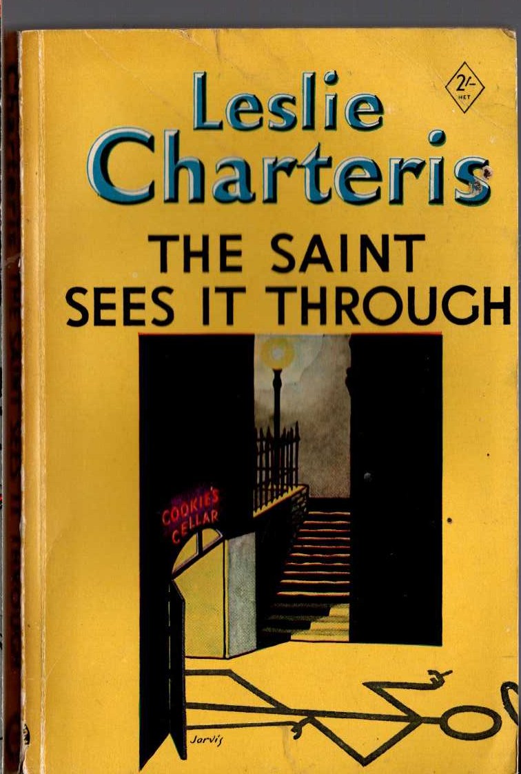 Leslie Charteris  THE SAINT SEES IT THROUGH front book cover image