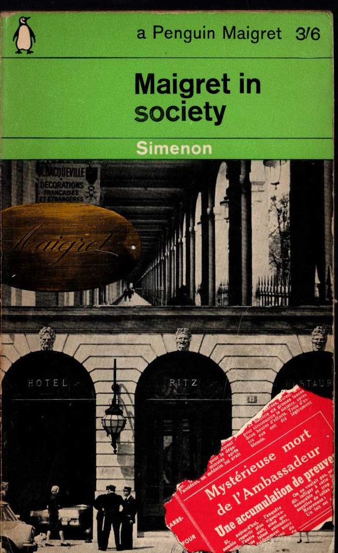 Georges Simenon  MAIGRET IN SOCIETY front book cover image