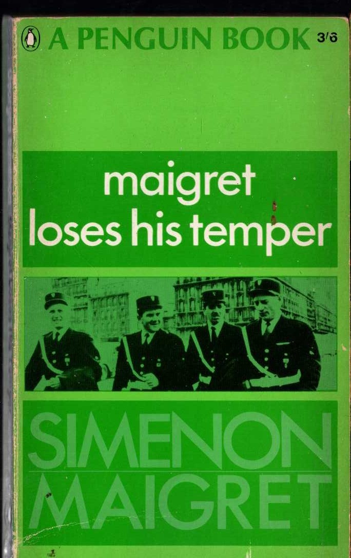 Georges Simenon  MAIGRET LOSES HIS TEMPER front book cover image