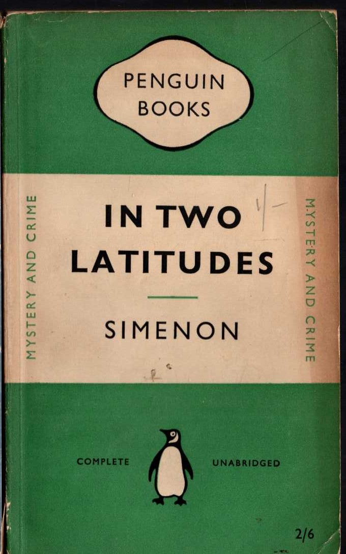 Georges Simenon  IN TWO LATITUDES front book cover image
