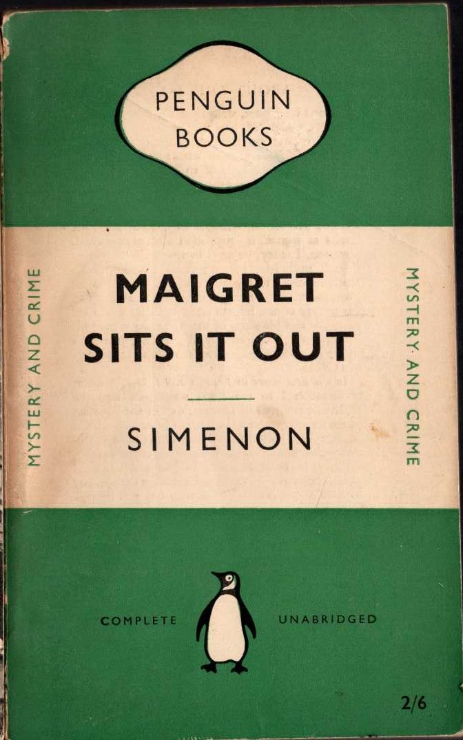 Georges Simenon  MAIGRET SITS IT OUT front book cover image