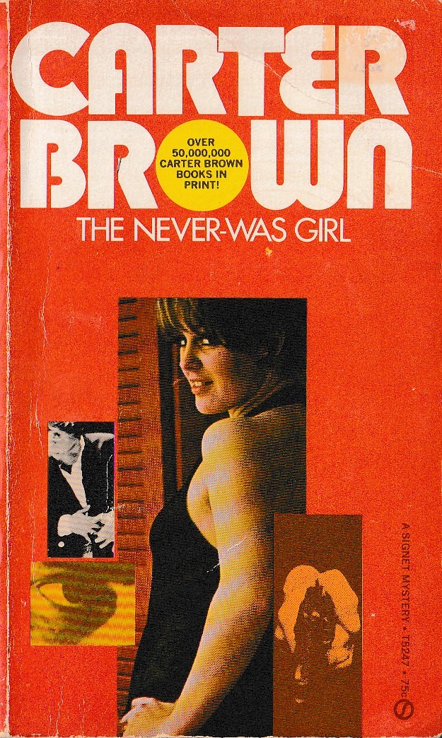 Carter Brown  THE NEVER-WAS GIRL front book cover image