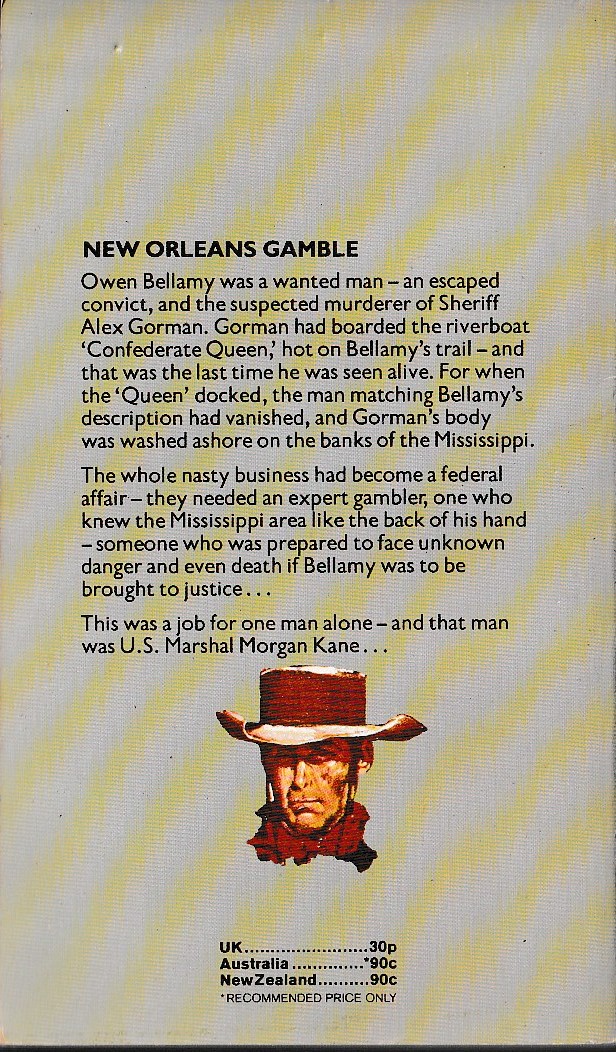 Louis Masterson  NEW ORLEANS GAMBLE magnified rear book cover image
