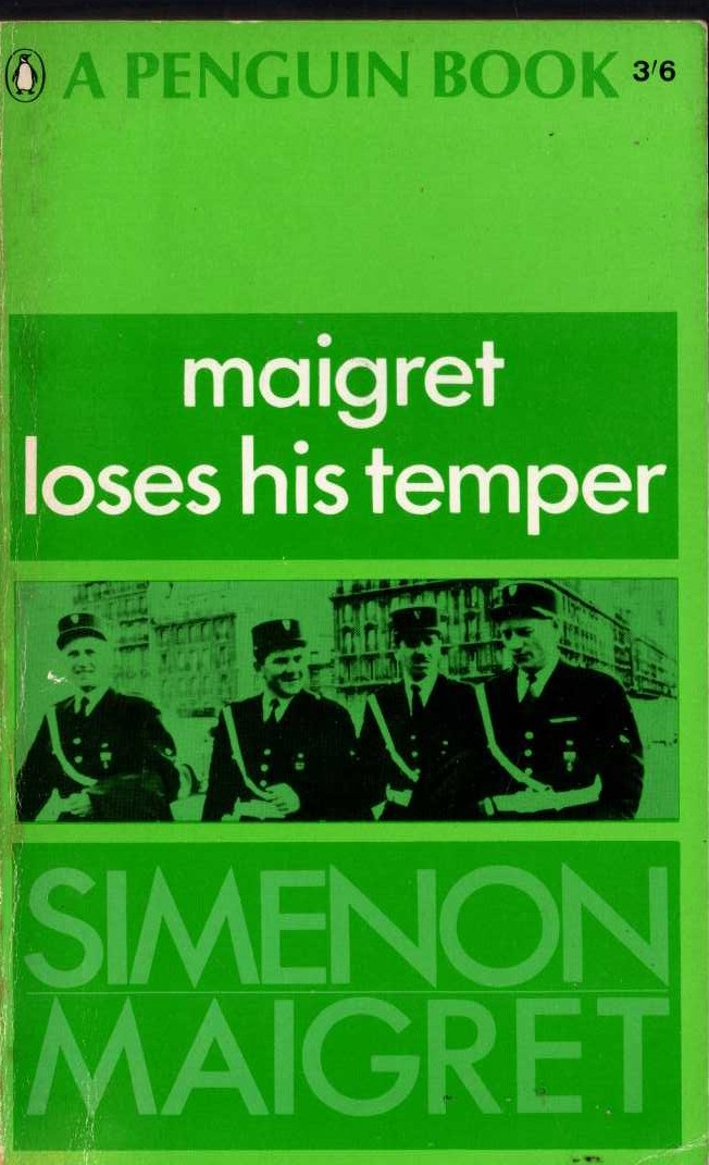 Georges Simenon  MAIGRET LOSES HIS TEMPER front book cover image