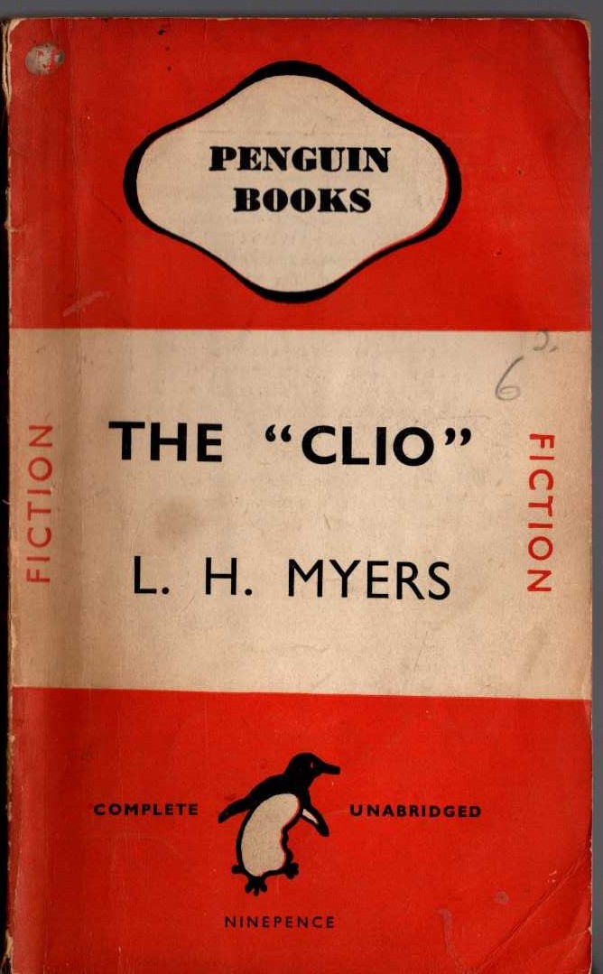 L.H. Myers  THE ''CLIO'' front book cover image