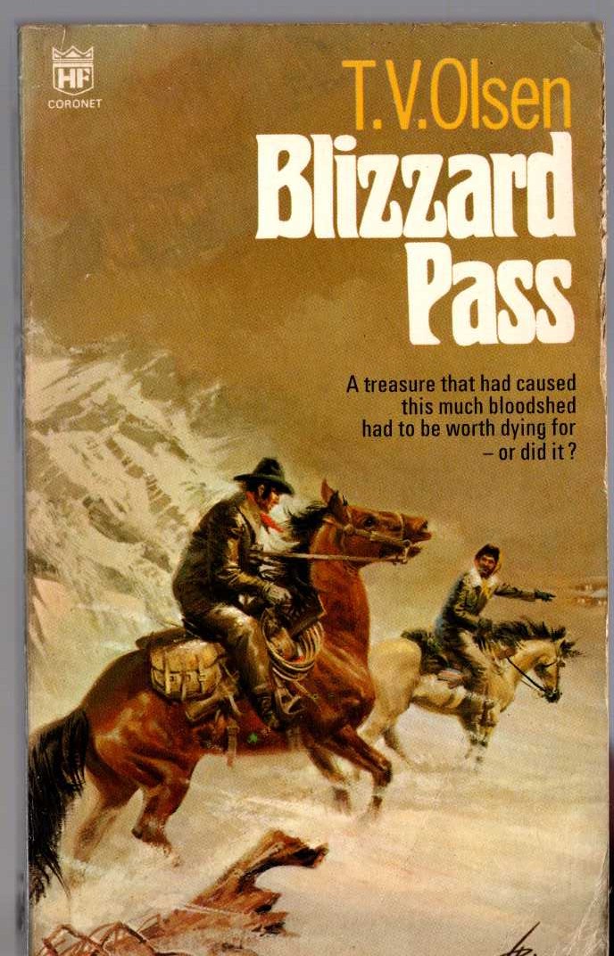 T.V. Olsen  BLIZZARD PASS front book cover image