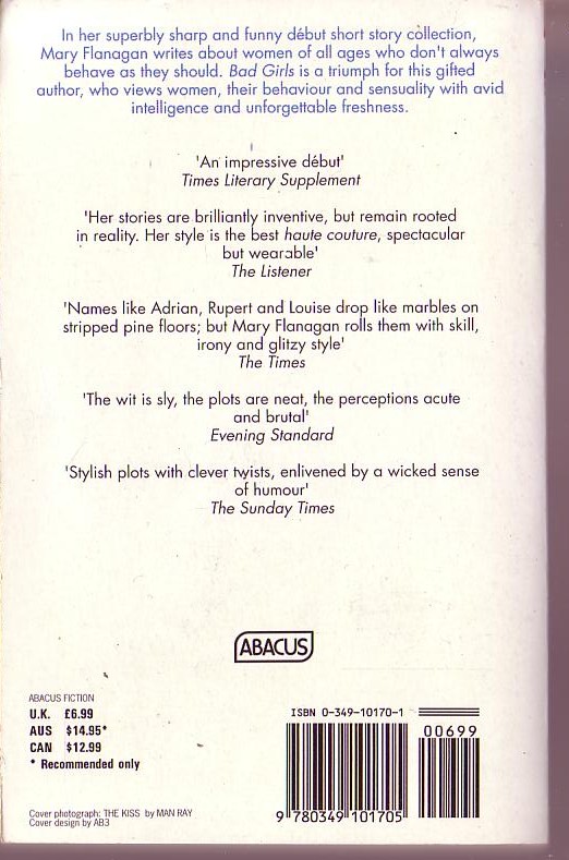 Mary Flanagan  BAD GIRLS magnified rear book cover image