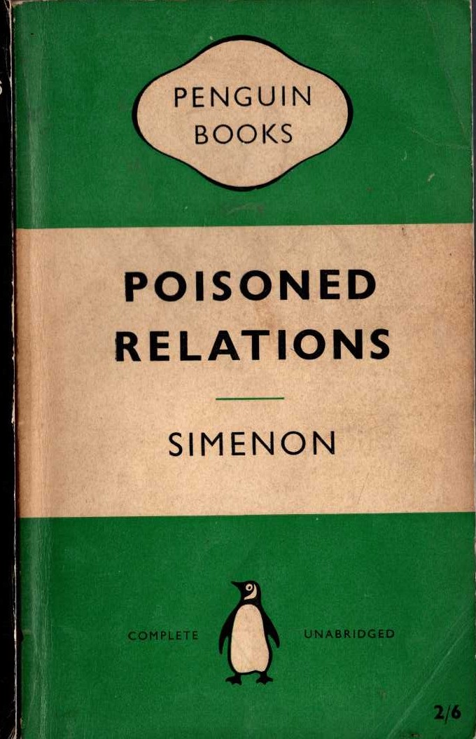 Georges Simenon  POISONED RELATIONS front book cover image