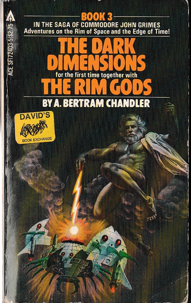 A.Bertram Chandler  THE DARK DIMENSIONS and THE RIM GODS front book cover image