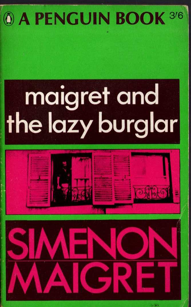 Georges Simenon  MAIGRET AND THE LAZY BURGLAR front book cover image