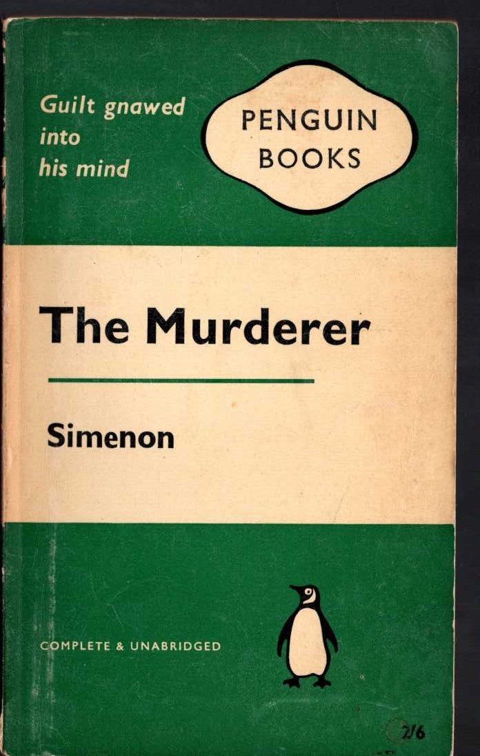 Georges Simenon  THE MURDERER front book cover image