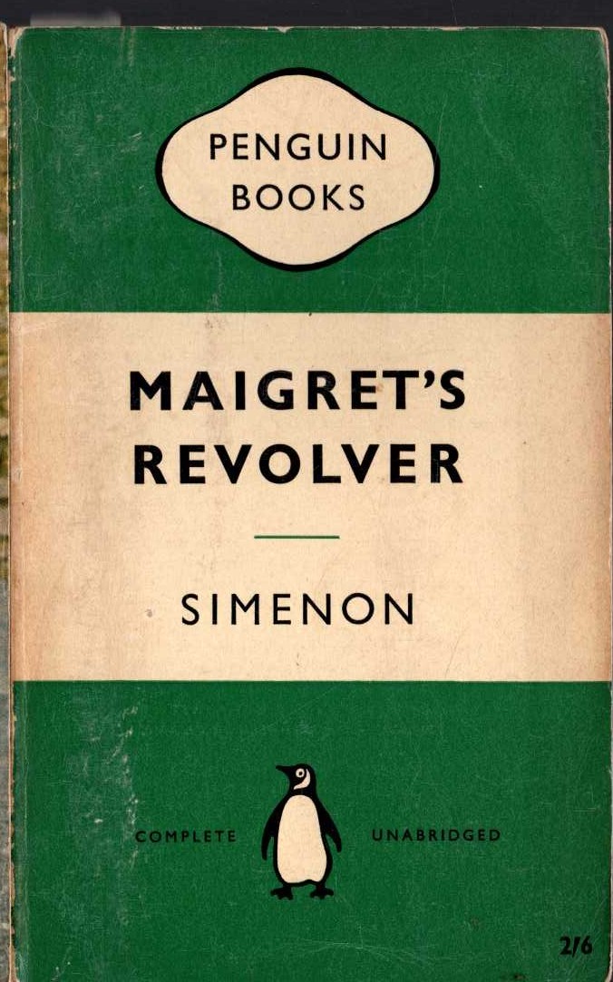 Georges Simenon  MAIGRET'S REVOLVER front book cover image