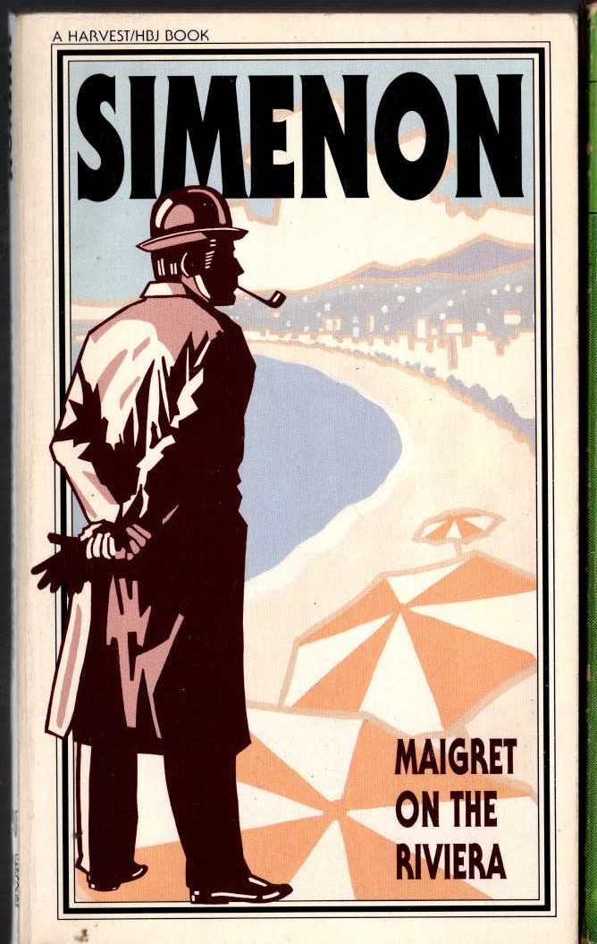 Georges Simenon  MAIGRET ON THE RIVIERA front book cover image