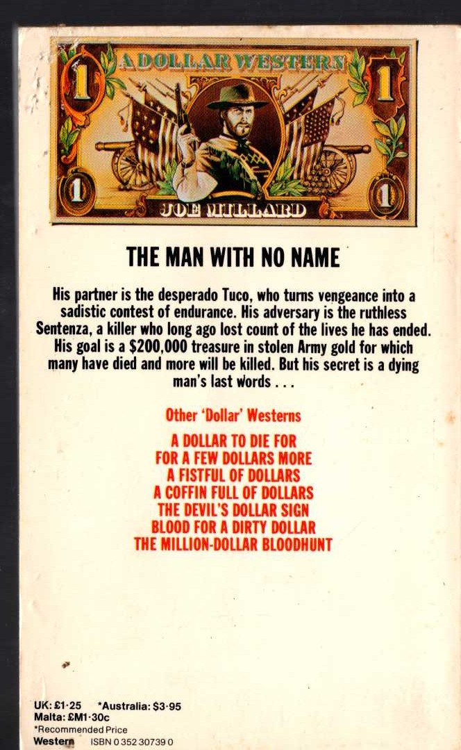 Joe Millard  THE GOOD, THE BAD AND THE UGLY magnified rear book cover image