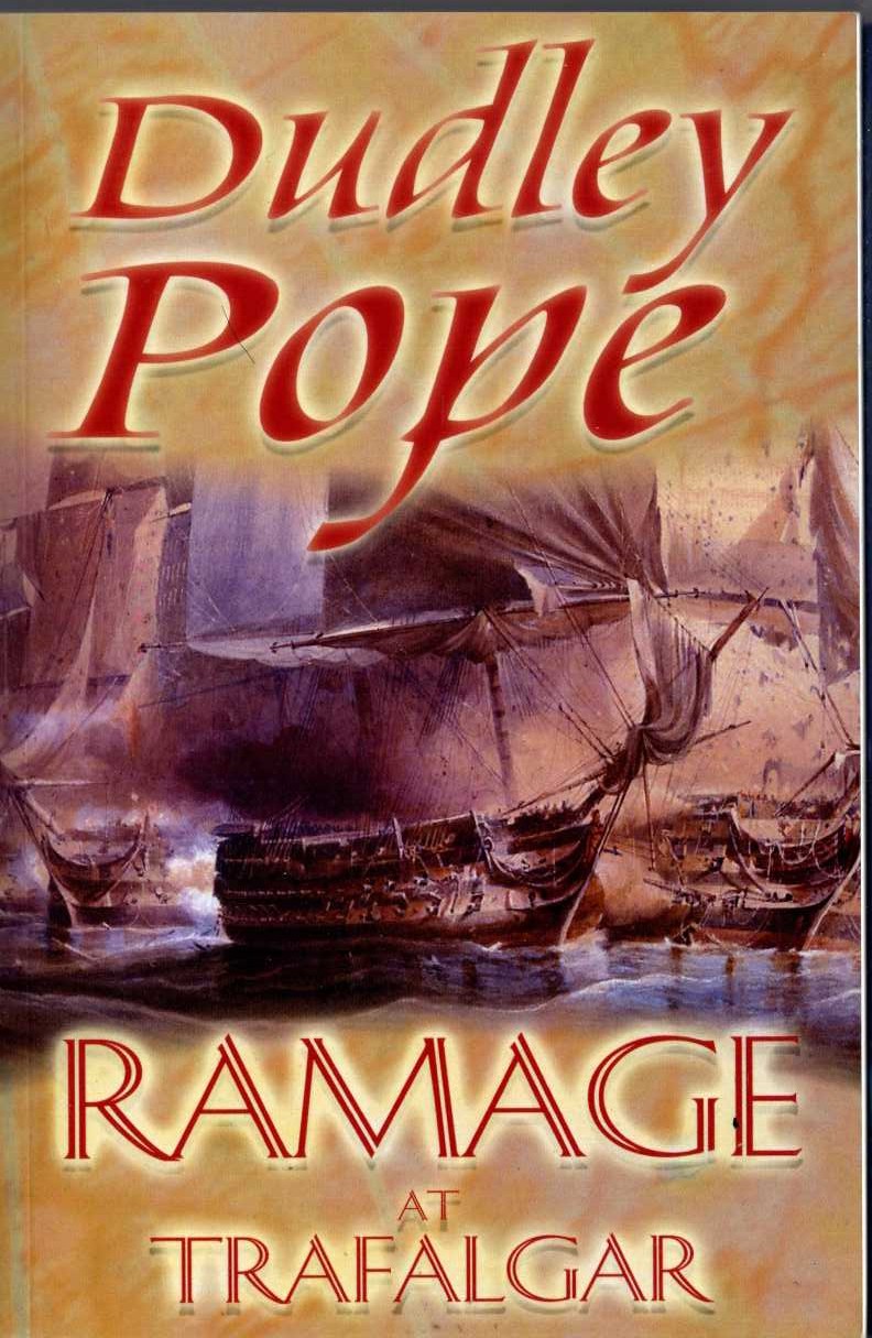 Dudley Pope  RAMAGE AT TRAFALGAR front book cover image