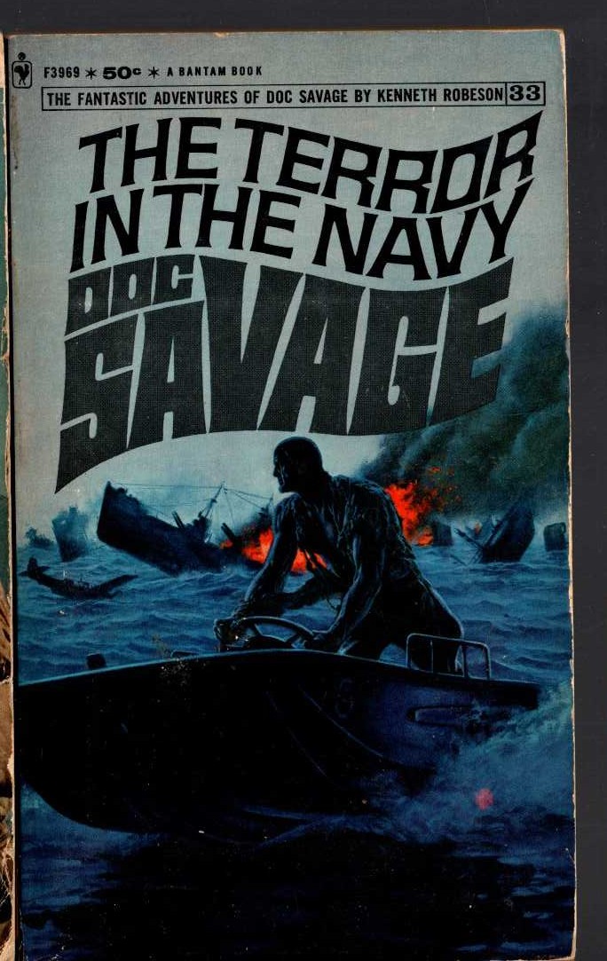 Kenneth Robeson  DOC SAVAGE: THE TERROR IN THE NAVY front book cover image