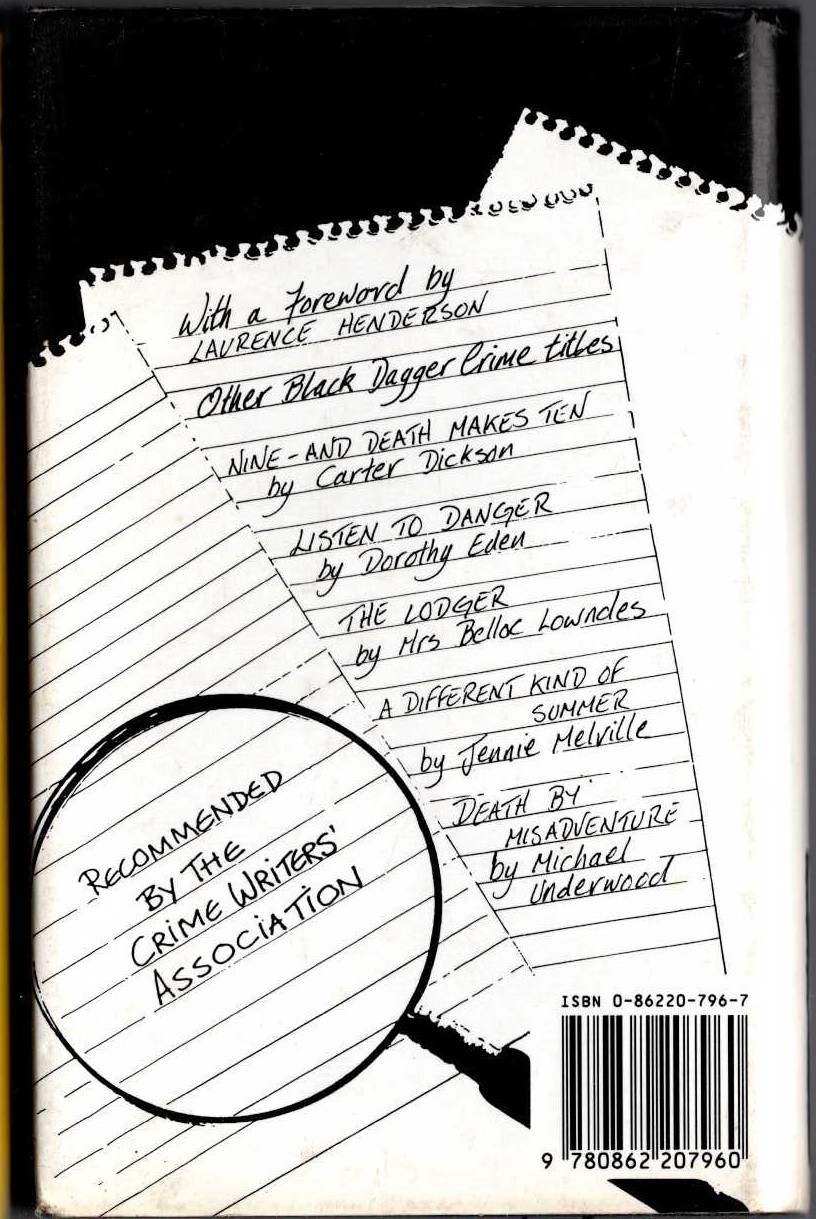 THE DARK MIRROR magnified rear book cover image