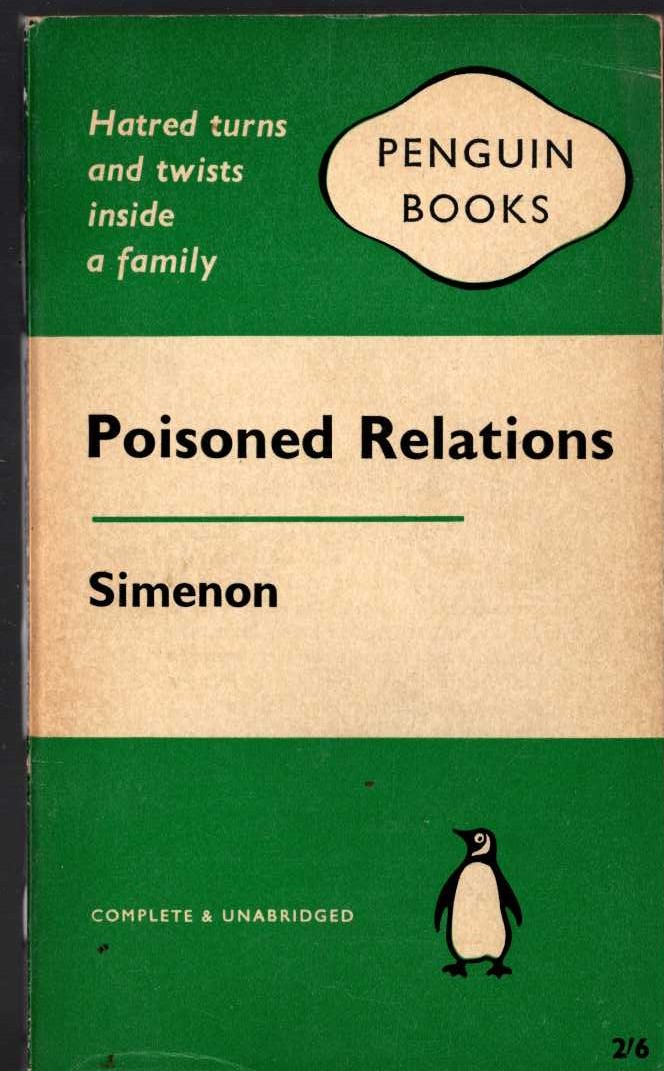 Georges Simenon  POISONED RELATIONS front book cover image