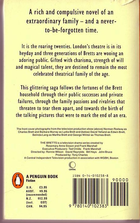 Rosemary Anne Sisson  THE BRETTS (ITV) magnified rear book cover image