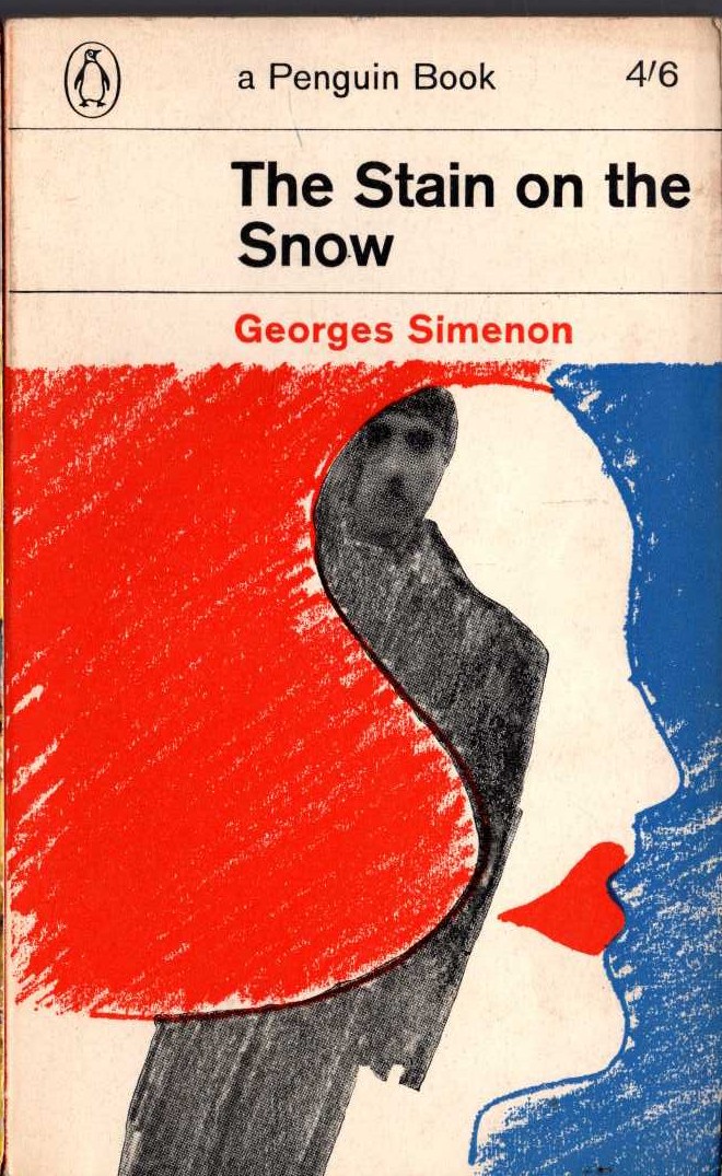 Georges Simenon  THE STAIN ON THE SNOW front book cover image