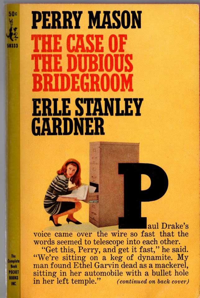 Erle Stanley Gardner  THE CASE OF THE DUBIOUS BRIDEGROOM front book cover image