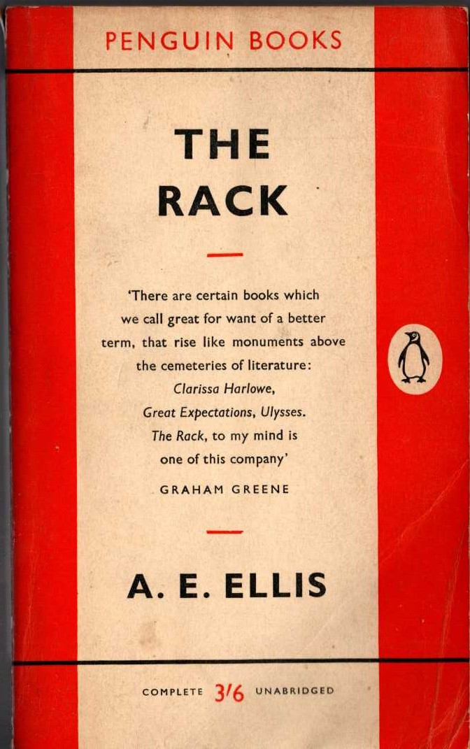 A.E. Ellis  THE RACK front book cover image