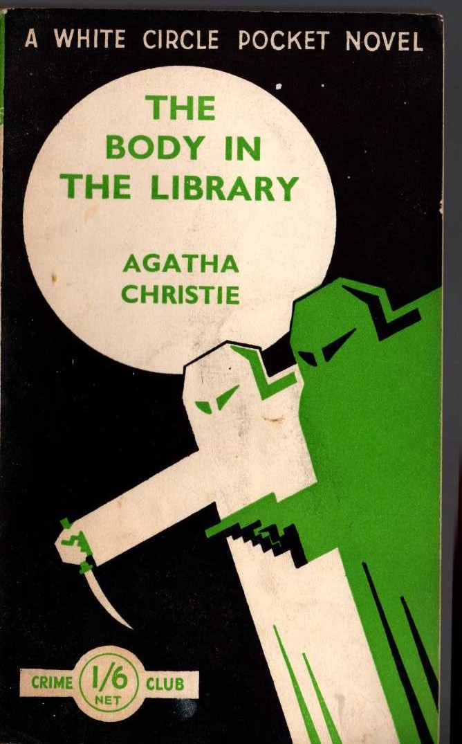Agatha Christie  THE BODY IN THE LIBRARY front book cover image