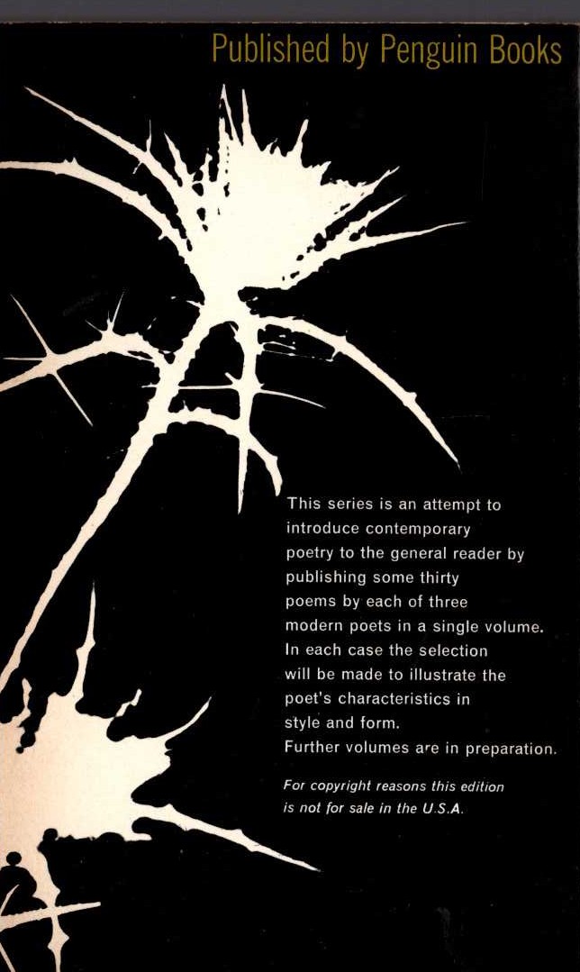 PENGUIN MODERN POETS 4 magnified rear book cover image