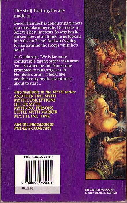 Robert Asprin  M.Y.T.H. INC. IN ACTION magnified rear book cover image