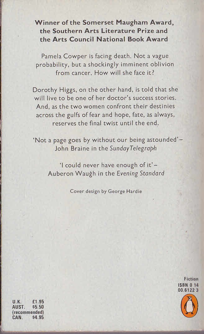 A.N. Wilson  THE HEALING ART magnified rear book cover image