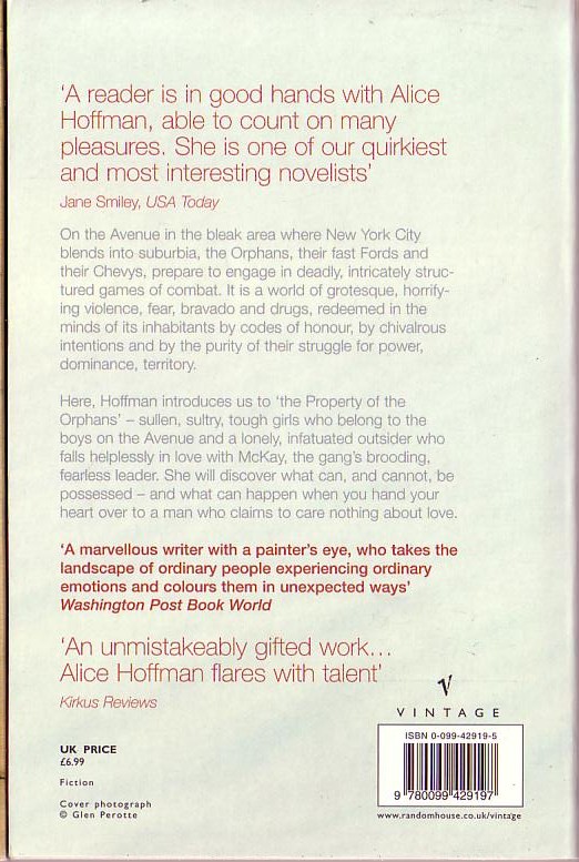 Alice Hoffman  PROPERTY OF magnified rear book cover image