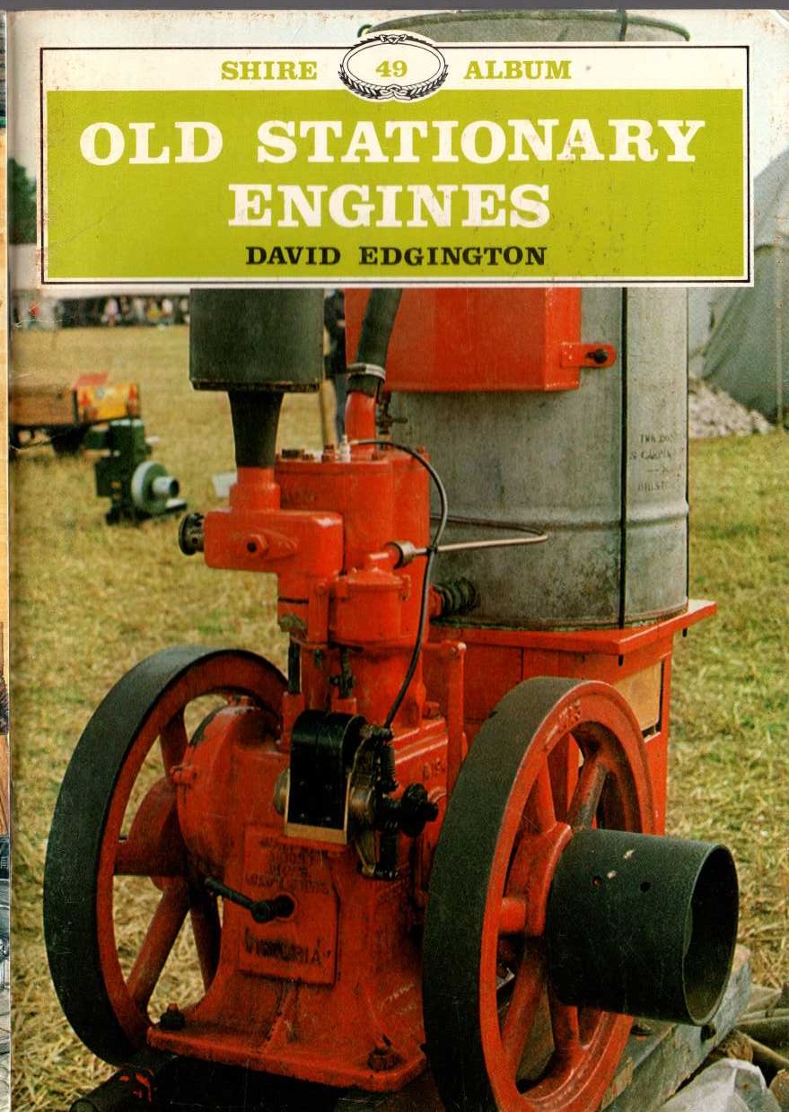 David Edgington  OLD STATIONARY ENGINES front book cover image