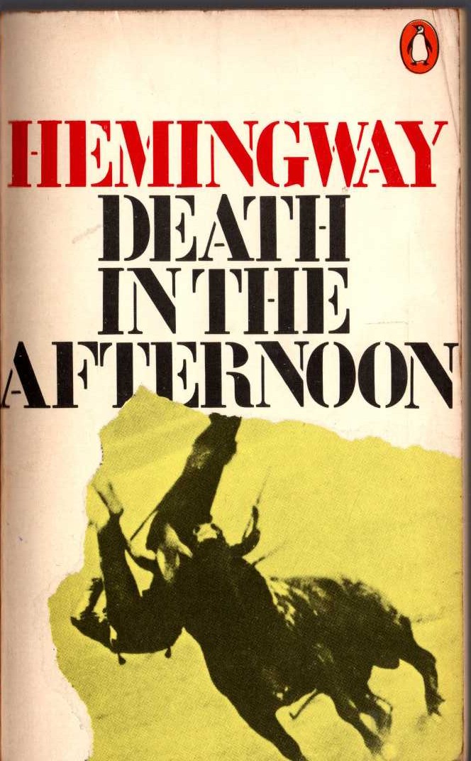 Ernest Hemingway  DEATH IN THE AFTERNOON front book cover image