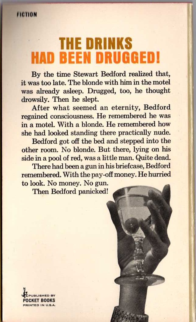 Erle Stanley Gardner  THE CASE OF THE GILDED LILY magnified rear book cover image