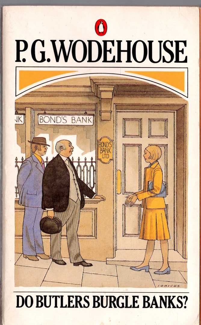 P.G. Wodehouse  DO BUTLERS BURGLE BANKS? front book cover image