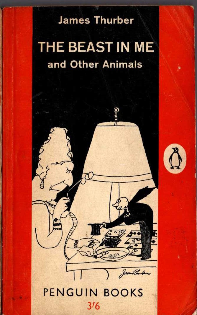 James Thurber  THE BEAST IN ME and Other Animals front book cover image