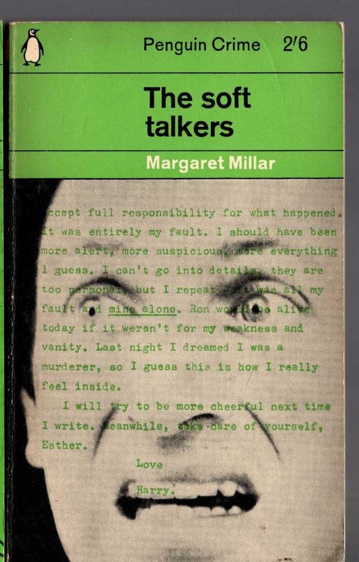 Margaret Millar  THE SOFT TALKERS front book cover image