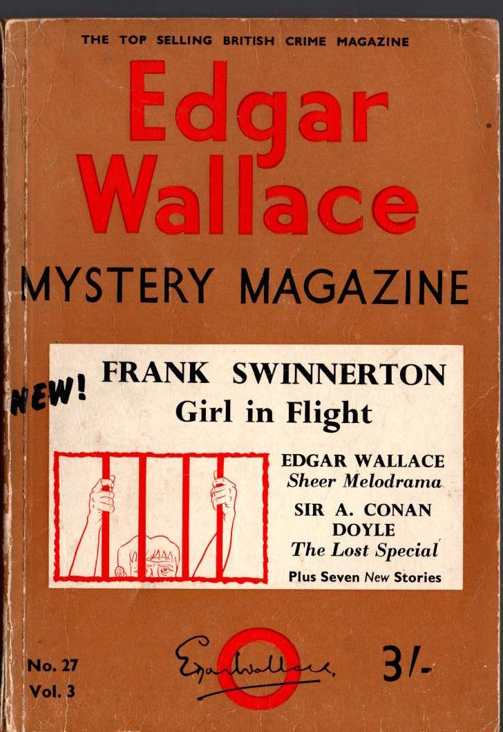Various   EDGAR WALLACE MYSTERY MAGAZINE. No.27 Vol.3 October 1966 front book cover image