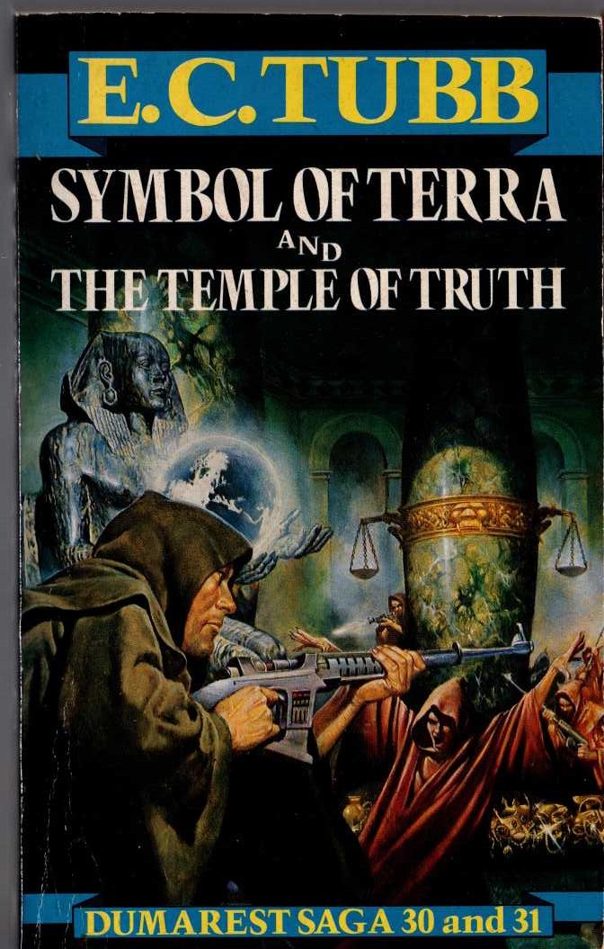 E.C. Tubb  SYMBOL OF TERRA and THE TEMPLE OF TRUTH front book cover image
