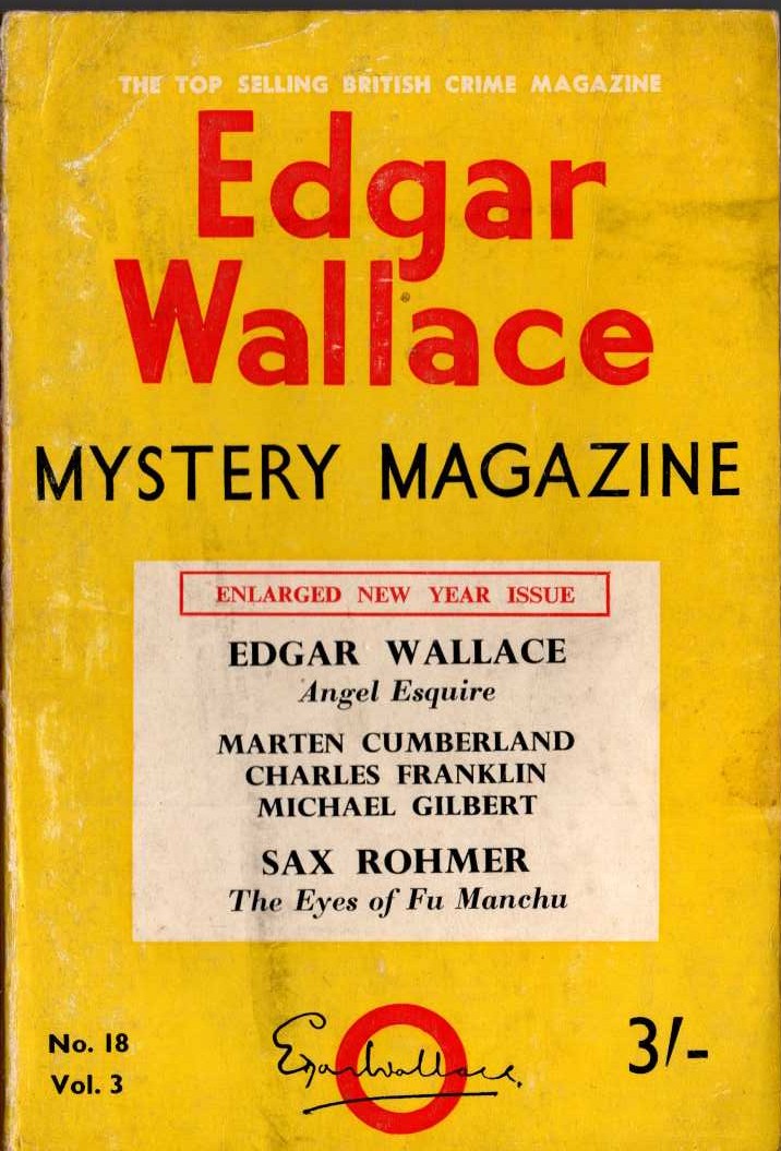 Various   EDGAR WALLACE MYSTERY MAGAZINE. No.18 Vol.3 January 1966 front book cover image