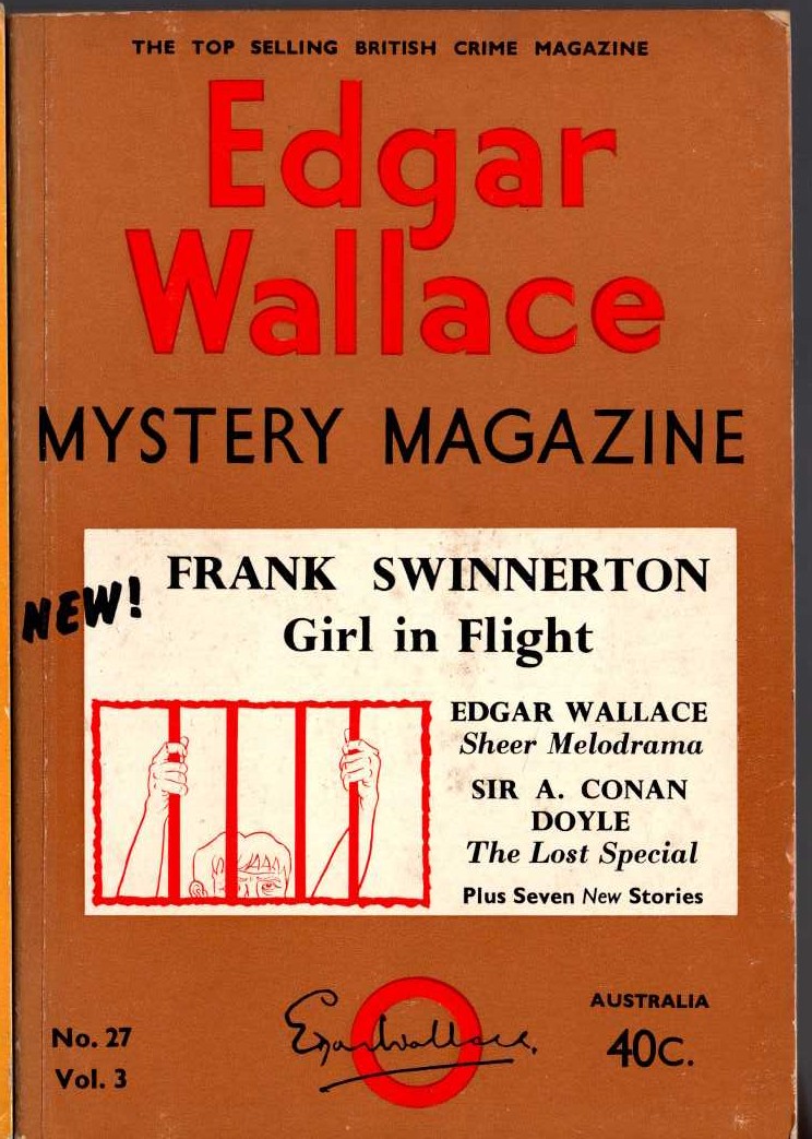 Various   EDGAR WALLACE MYSTERY MAGAZINE. No.27 Vol.3 October 1966 front book cover image