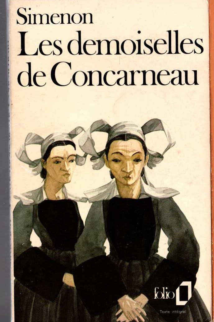 Georges Simenon  LES DEMOISELLES DE CONCARNEAU front book cover image