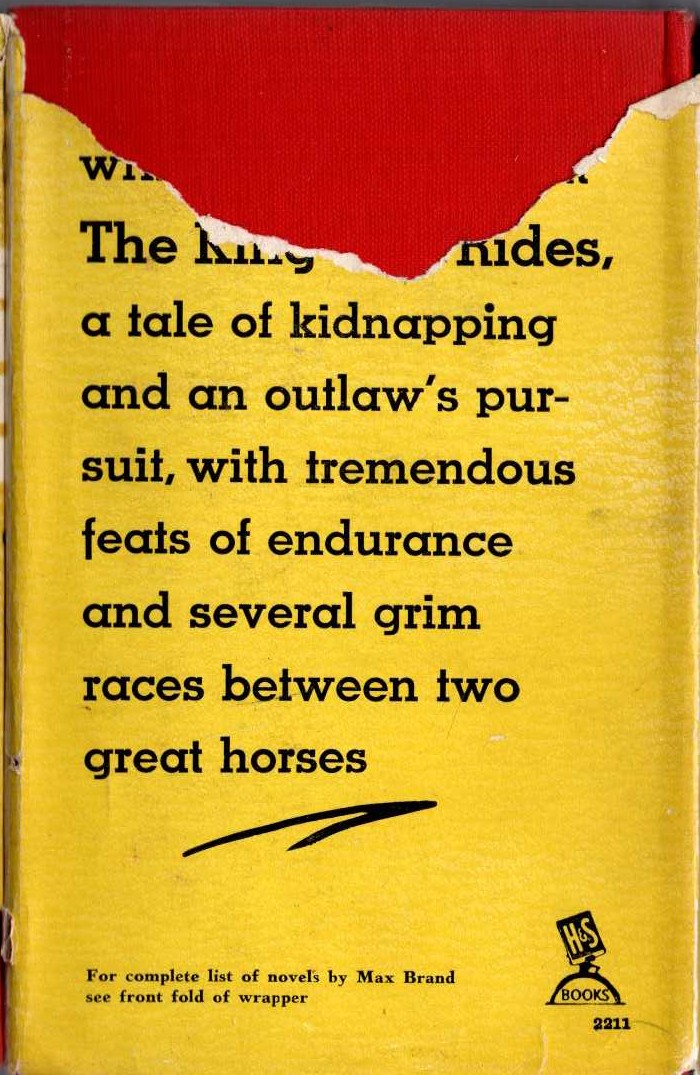 THE KING BIRD RIDES magnified rear book cover image