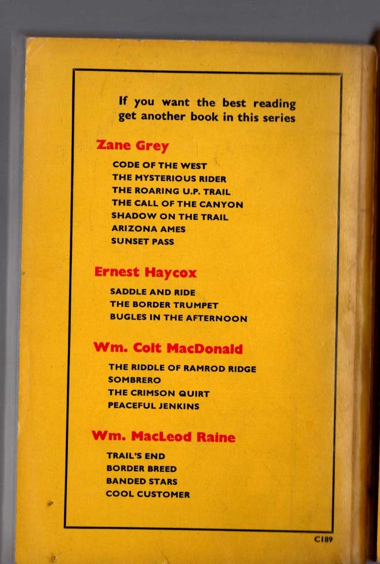 John Dickson Carr  BELOW SUSPICION magnified rear book cover image